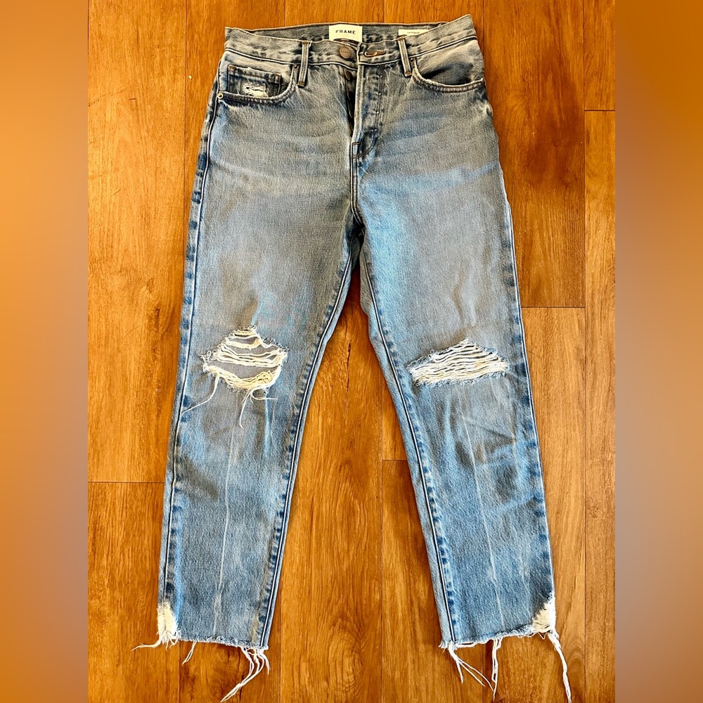 Frame straight leg crop size 26